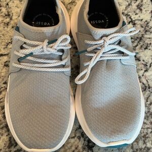 Vessi Everyday classic women’s  Light Gray Knit Lace-Up Sneakers size W7